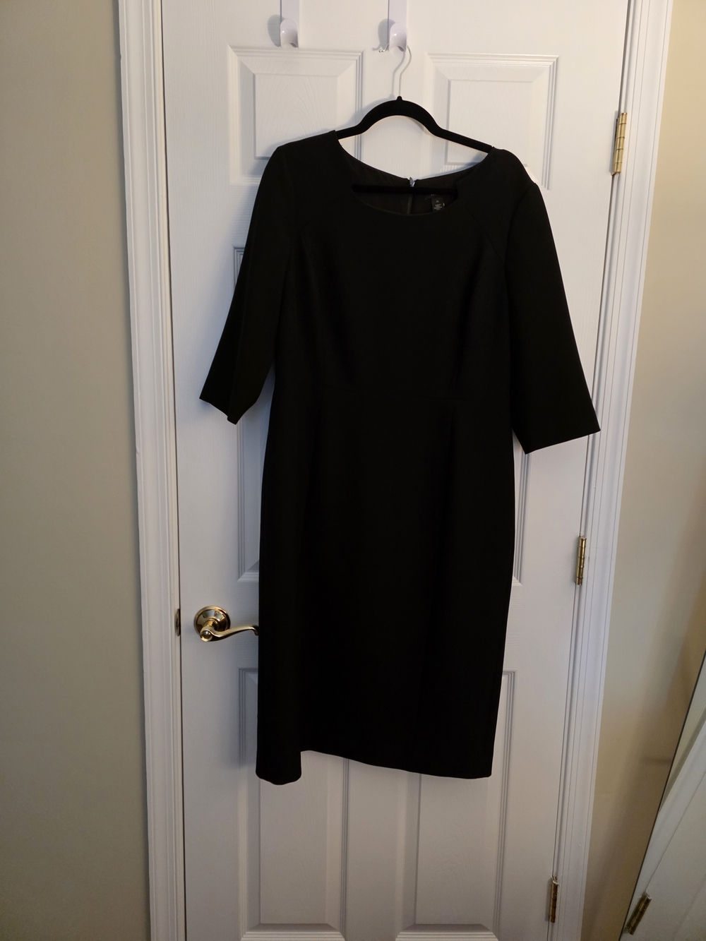 Halogen Black Midi Sheath Dress